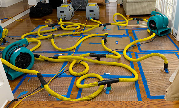 Professional Storm Water Damage Restoration technician working in Vermilion, OH